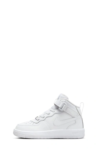 Nike Force 1 Mid Easyon Sneaker In White/ White/ White