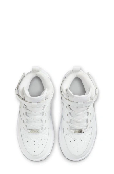 Nike Force 1 Mid Easyon Sneaker In White/ White/ White
