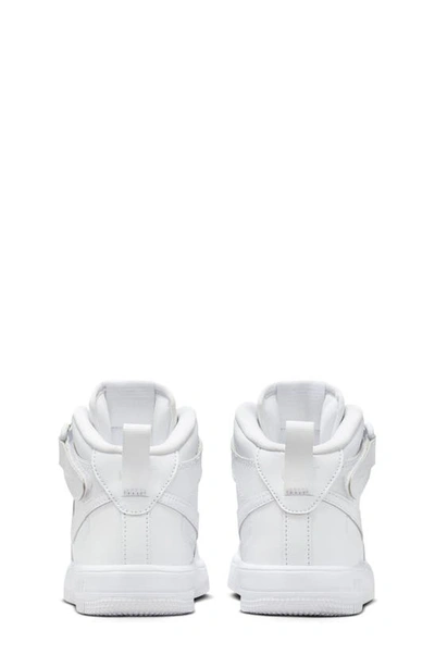 Nike Force 1 Mid Easyon Sneaker In White/ White/ White