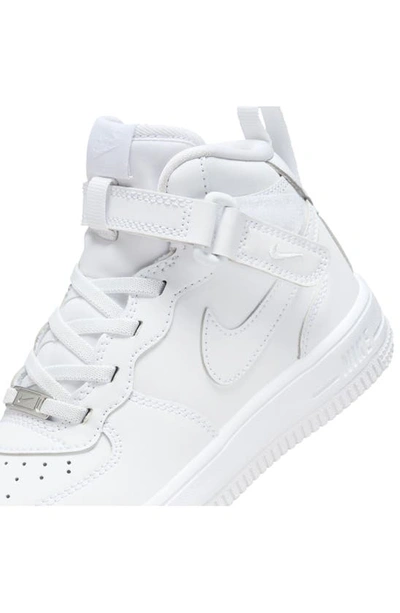 Shop Nike Force 1 Mid Easyon Sneaker In White/ White/ White