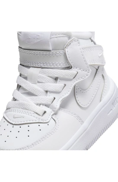 Nike Force 1 Mid Easyon Sneaker In White/ White/ White