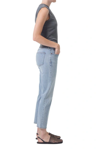 Shop Agolde Kye Mid Rise Ankle Straight Leg Jeans In Diversion