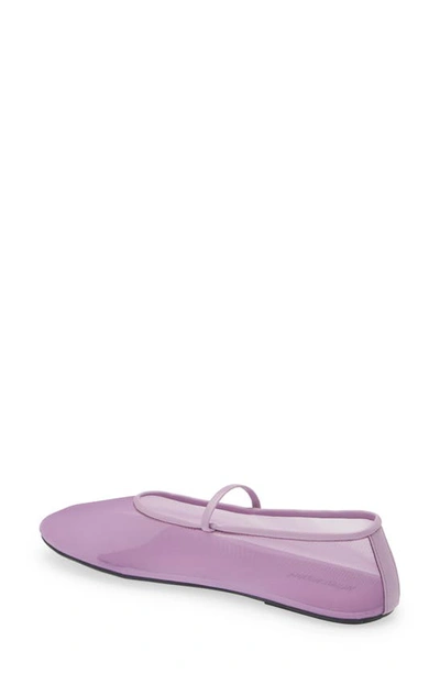 Shop Jeffrey Campbell Mesh Mary Jane Flat In Lilac