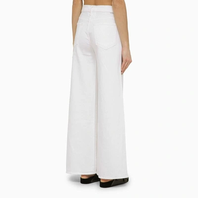 Shop Mother The Undercover Denim Trousers In White