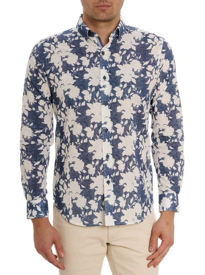 Robert Graham Dominus Tailored Fit Floral Cotton Button-up Shirt In Multi