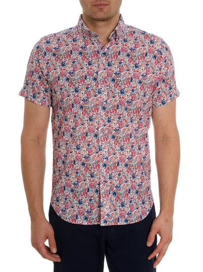 Robert Graham Padar Short Sleeve Button Down Shirt In Multi