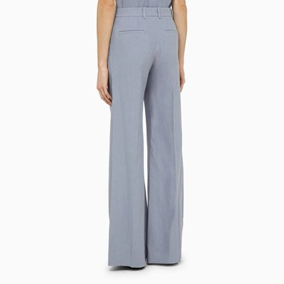 Shop Chloé Light Flared Trousers In In Blue