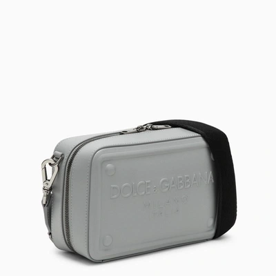 Shop Dolce & Gabbana Dolce&gabbana Calfskin Shoulder Bag In Grey