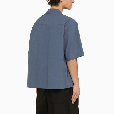 Shop Jil Sander Short-sleeve Shirt J+ French Blue In Metal