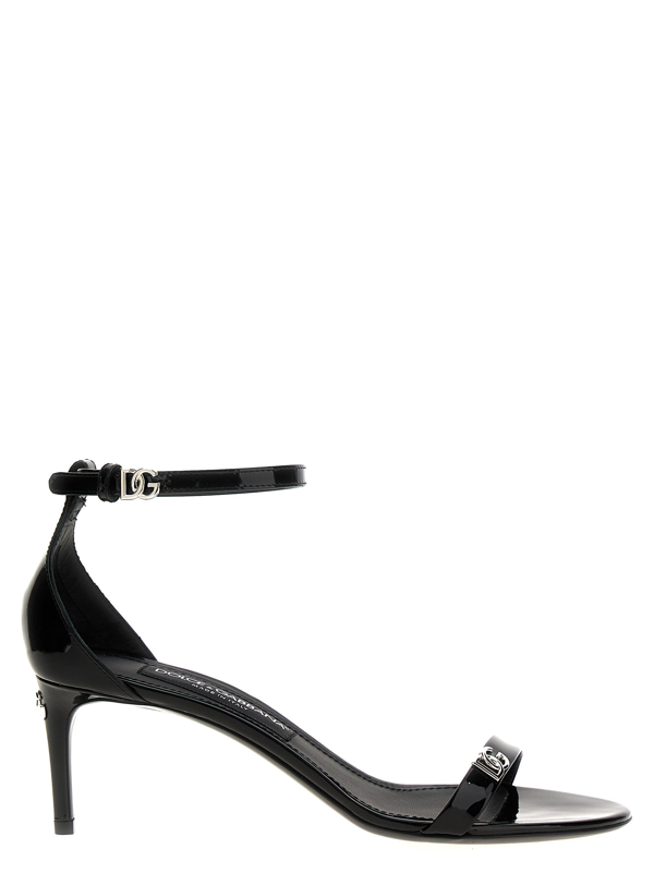 ysl amber sandals in patent leather