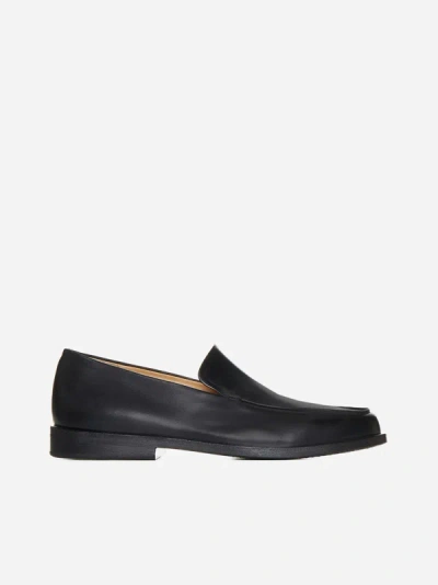 Shop Marsèll Leather Loafers In Black