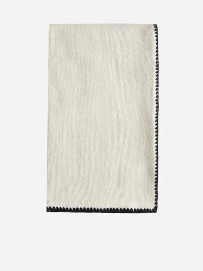 Shop Totême Wool And Cashmere Scarf In Snow