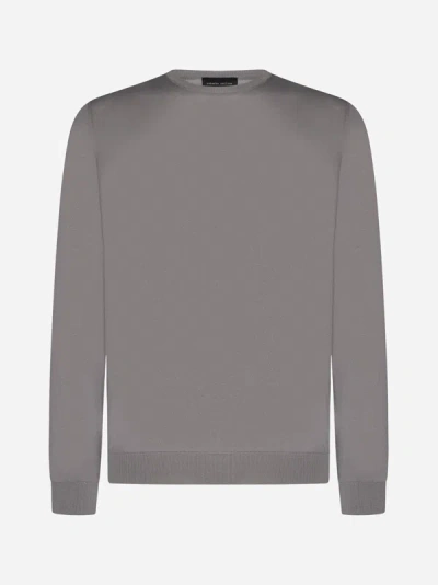 Shop Roberto Collina Cotton Sweater In Grey