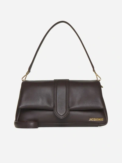 Shop Jacquemus Le Bambimou Leather Bag In Brown