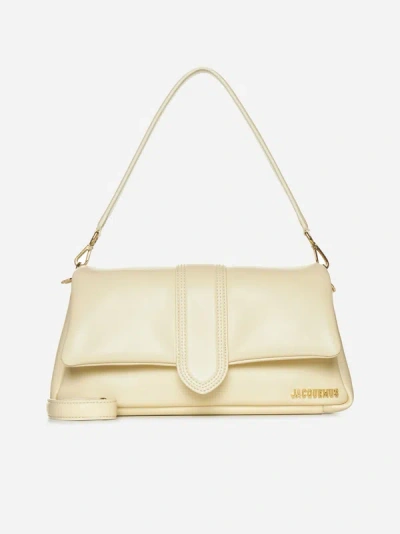 Shop Jacquemus Le Bambimou Leather Bag In Ivory