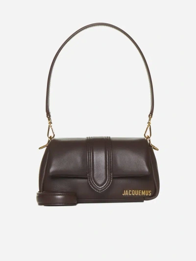 Shop Jacquemus Le Petit Bambimou Leather Bag In Brown