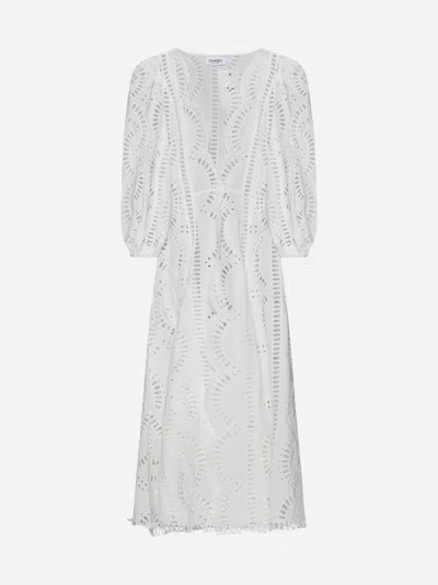 Shop Charo Ruiz Kelyk Broderie Anglaise Jacket-dress In White