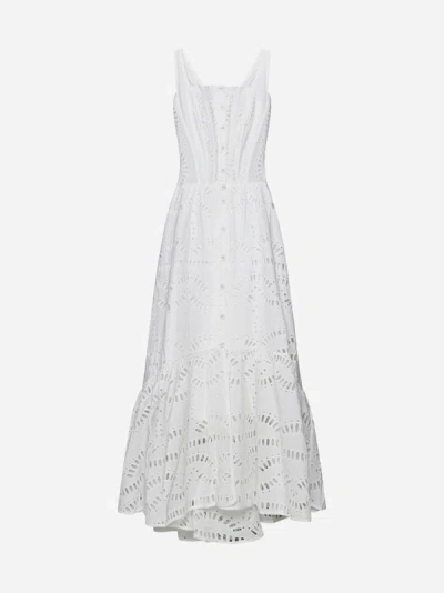 Shop Charo Ruiz Nissy Broderie Anglaise Long Dress In White