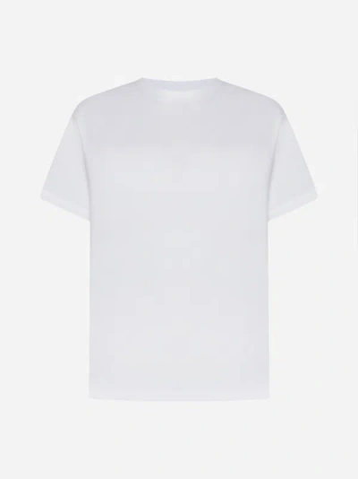 Shop Studio Nicholson Marine Cotto T-shirt In Optic White
