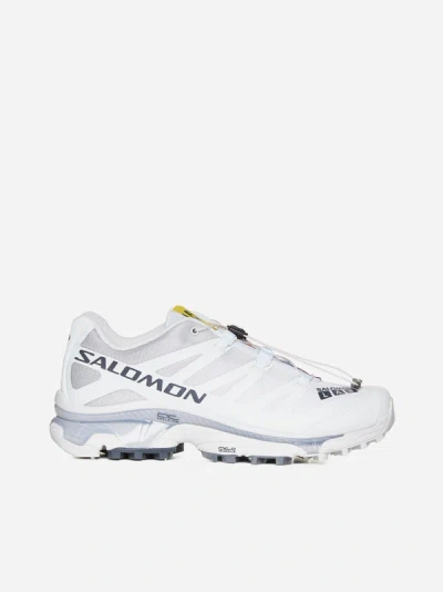 Shop Salomon Xt-4 Og Fabric Sneakers In White,ebony,lunar Rock