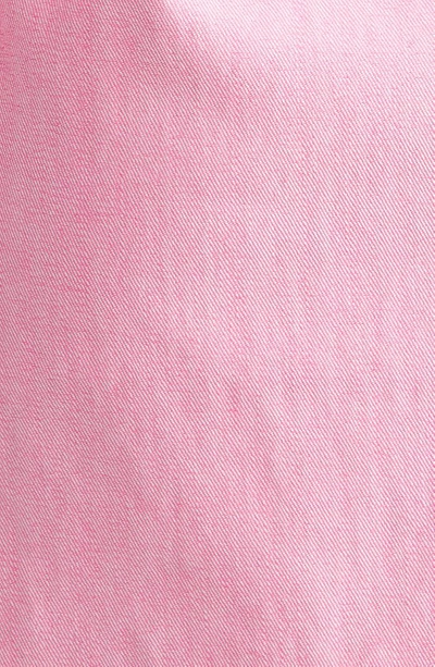 Shop Cinq À Sept Mckenna Twist Front Long Sleeve Minidress In Light Electric Pink