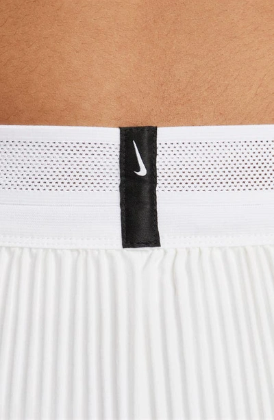 Shop Nike Dri-fit Aeroswift Running Shorts In White/ Black