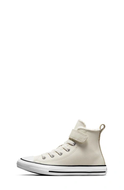 Shop Converse Kids' Chuck Taylor® All Star® 1v High Top Sneaker In Egret/ White/ Black