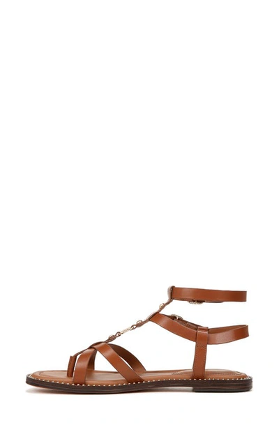Shop Sam Edelman Talya Ankle Strap Sandal In Rich Cognac