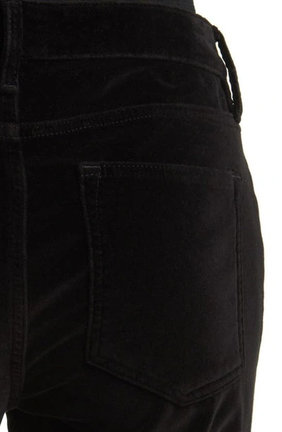 Shop Frame Le Crop Mini Corduroy Bootcut Jeans In Black