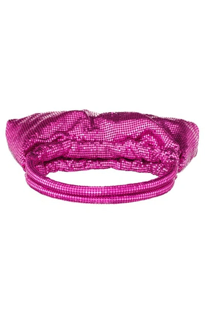 Nina Joyce Mesh Top Handle Bag In Parfait Pink