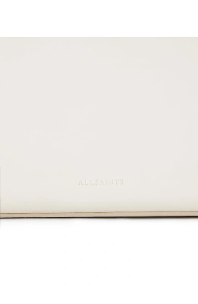 Shop Allsaints Lucile Leather Crossbody Bag In Desert White
