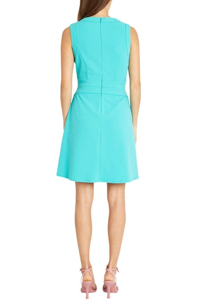Shop Donna Morgan For Maggy Sleeveless Flare Dress In Ceramic