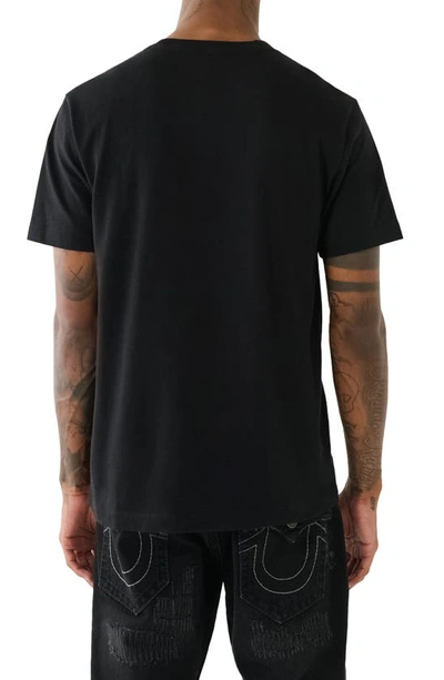Shop True Religion Brand Jeans Big T Buddah Cotton Graphic T-shirt In Jet Black