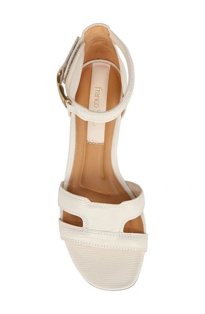Shop Franco Sarto Nora Ankle Strap Sandal In White