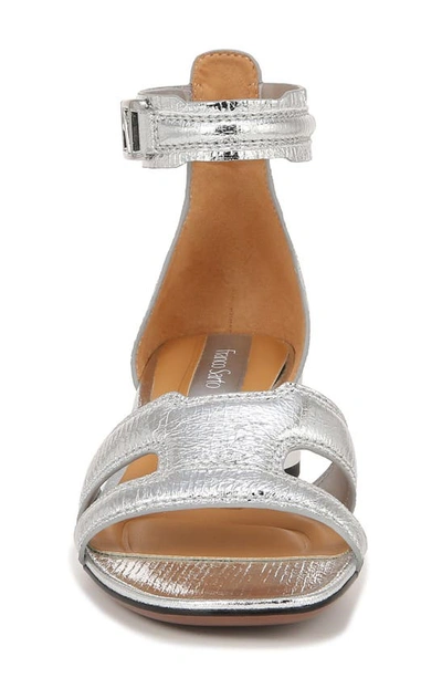 Shop Franco Sarto Nora Ankle Strap Sandal In Silver