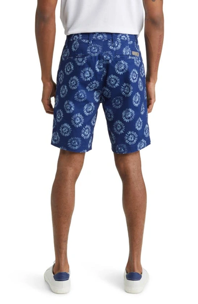 Shop Ag Wanderer Print Chino Shorts In Local Blue Multi