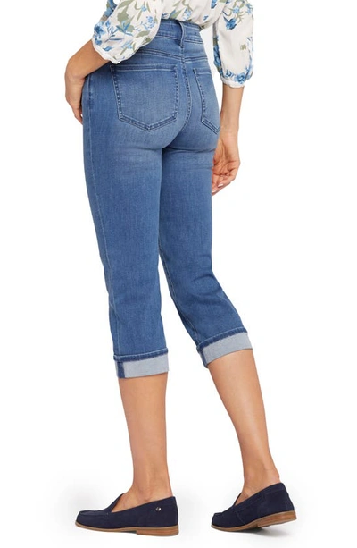 Shop Nydj Marilyn Cool Embrace Straight Crop Jeans In Stunning
