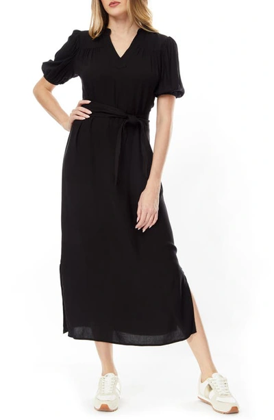Shop By Design Montana Challis Midi Dress In Black