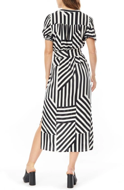 Shop By Design Montana Challis Midi Dress In Geo Stripe