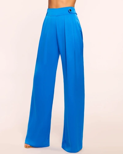 Shop Ramy Brook Leanna Wide Leg Pant In Crystal Blue