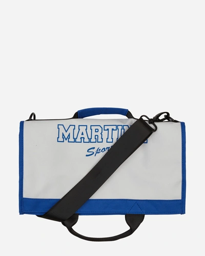 Shop Martine Rose Foldable Carrier White / In Blue