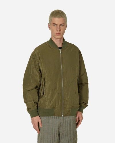 Shop Undercover Ma-1 Bomber Jacket Khaki In Green