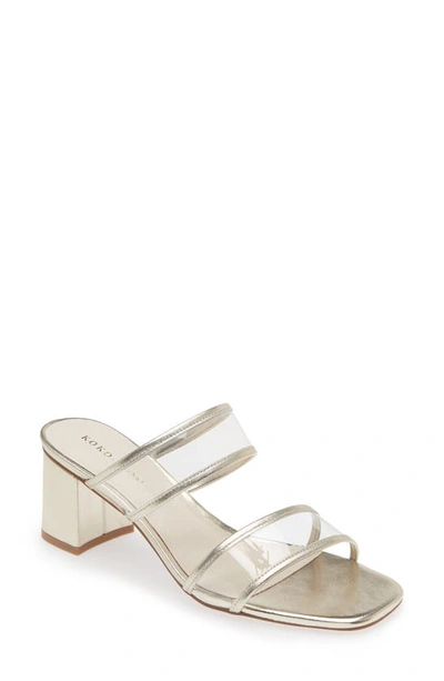 Shop Koko + Palenki Ghost Slide Sandal In Gold Leather