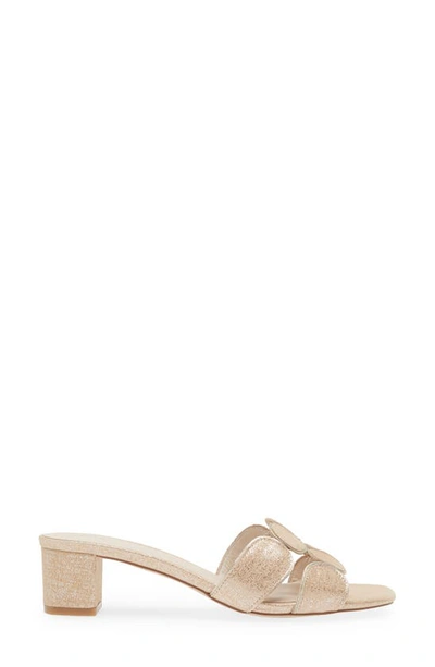Koko + Palenki Lively Slide Sandal In Gold Soft Metallic