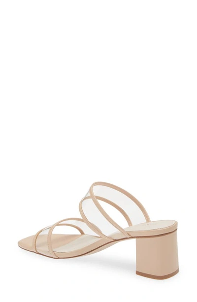 Shop Koko + Palenki Ghost Slide Sandal In Beige Leather