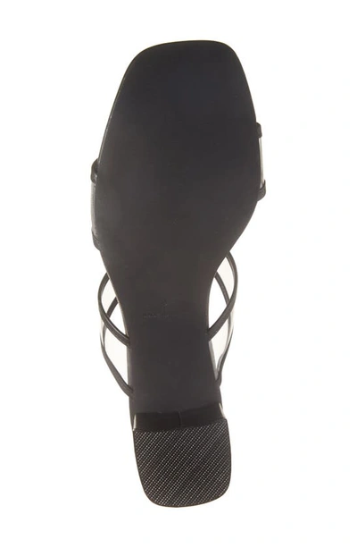 Koko + Palenki Ghost Slide Sandal In Black Leather