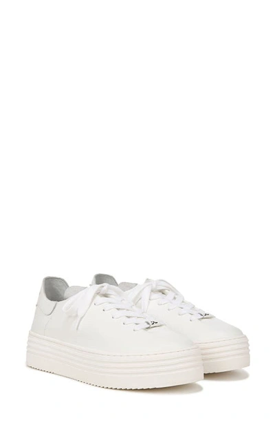 Shop Sam Edelman Pippy Platform Sneaker In White/ White Leather