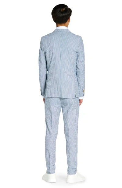 Opposuits Seersucker Two-piece Suit In Blue