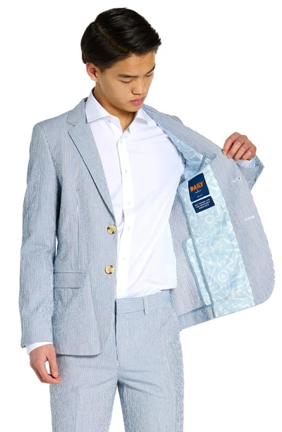 Opposuits Seersucker Two-piece Suit In Blue