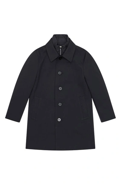 Shop Reiss Kids' Perrin Jacket With Quilted Bib In Navy